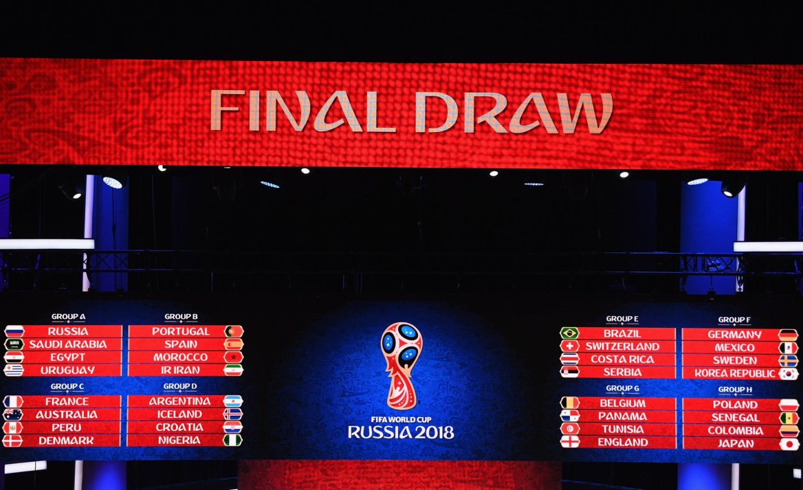 Final draw. World Cup 2018 групповой этап.